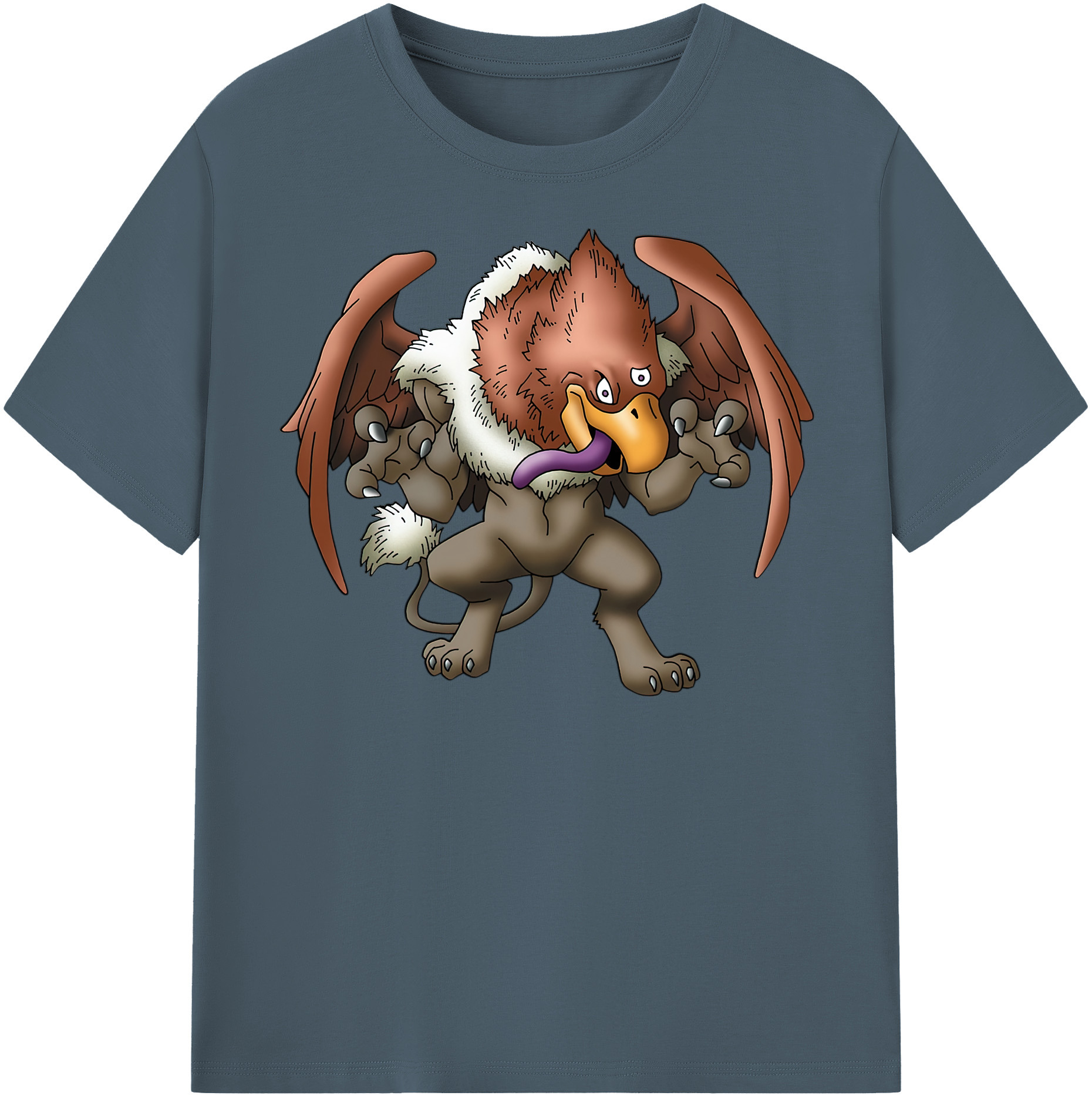 （画像用） ドラゴンクエスト Doragon Kuesuto Dragon Quest 綿100％半袖Tシャツ（フロントプリント）